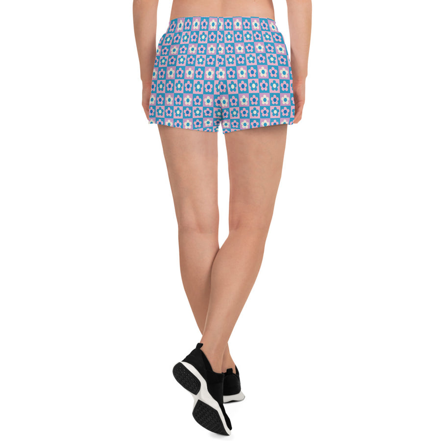 Groovy Blue Women’s Athletic Shorts