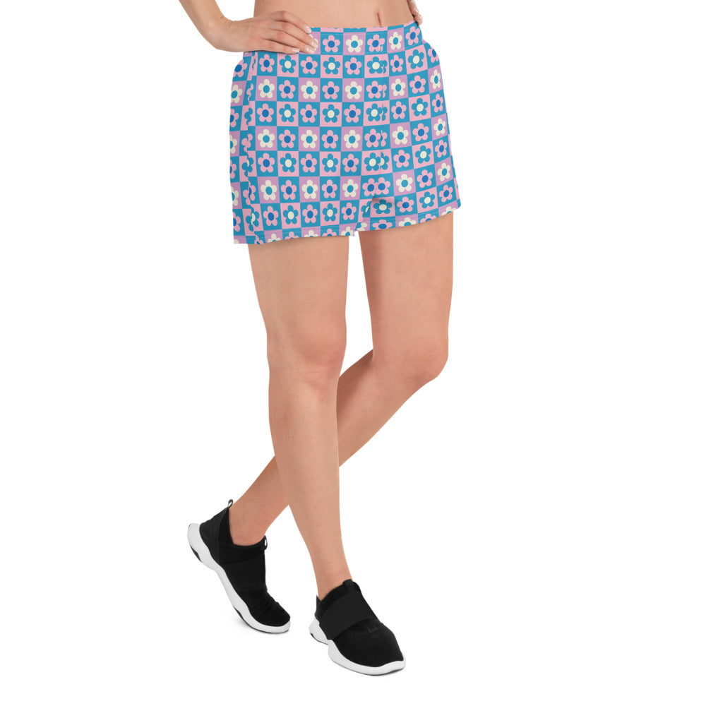Groovy Blue Women’s Athletic Shorts