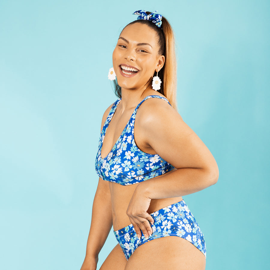 Fleur Blue Recycled Bikini