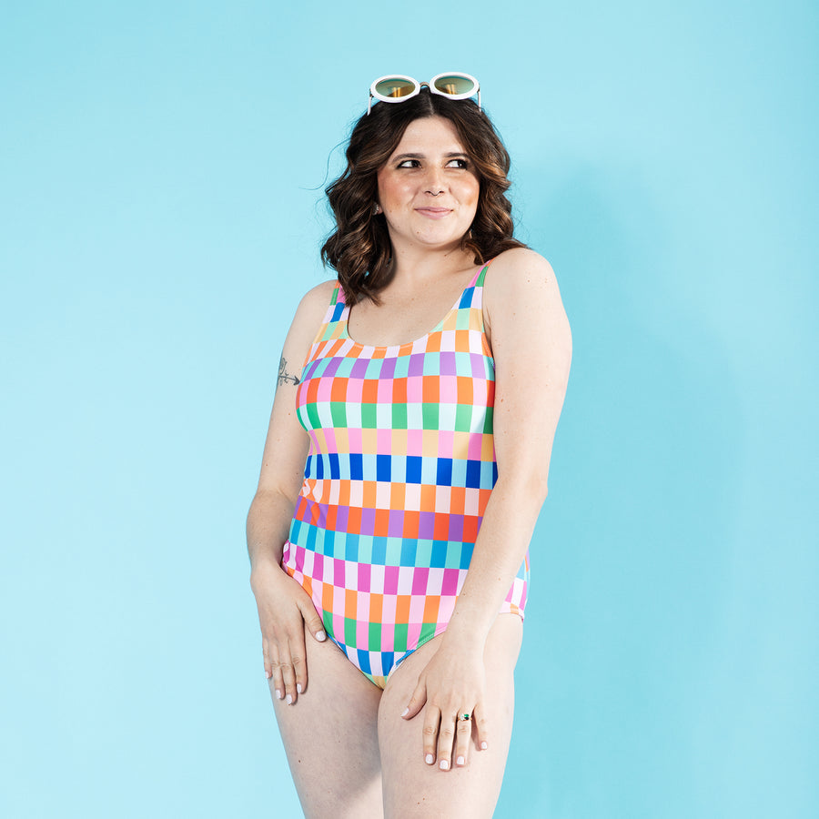 Summer Geo One-Piece Swimsuit