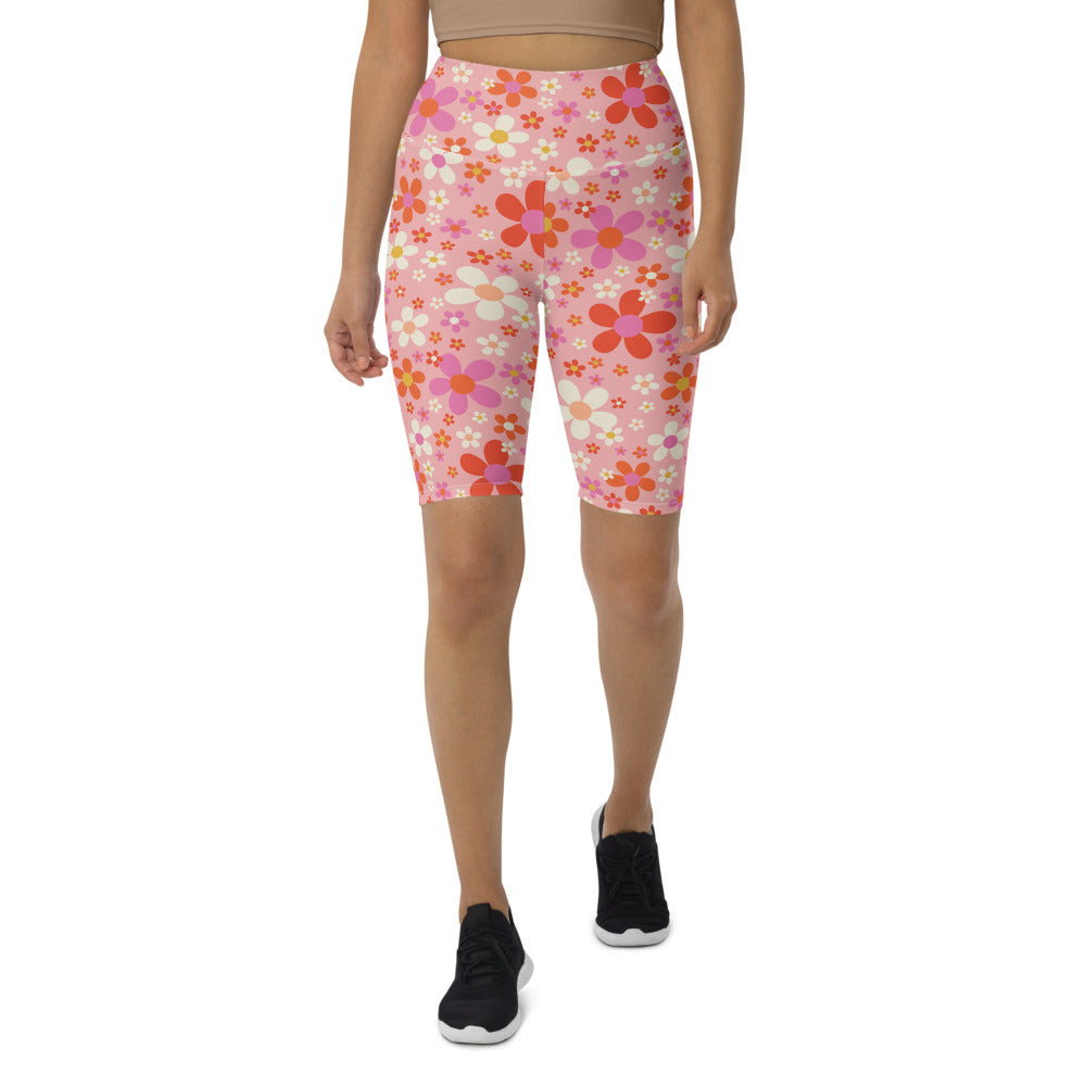 Daisy Pink Biker Shorts