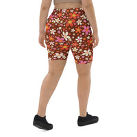 Daisy Mahogany Biker Shorts