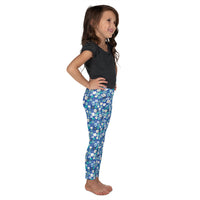 Fleur Blue Kid's Leggings