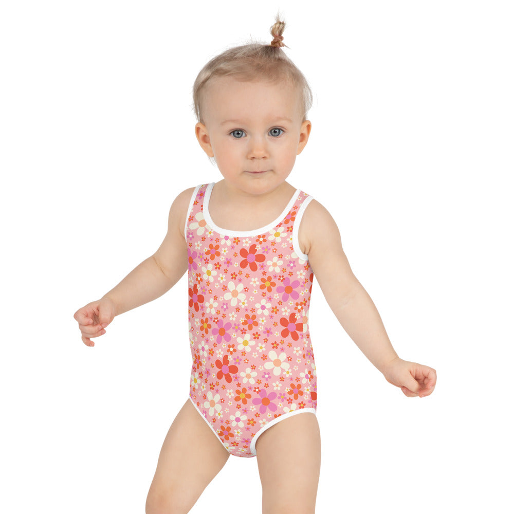 Daisy Pink Kids Swimsuit