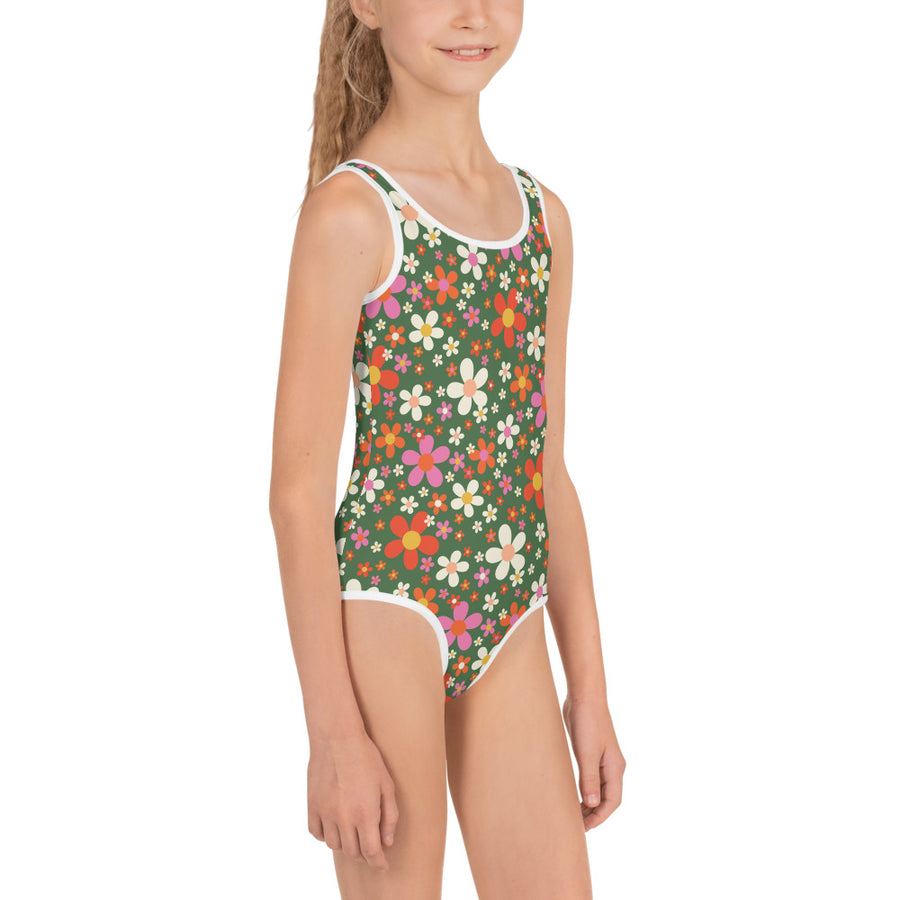 Daisy Green Kids Swimsuit