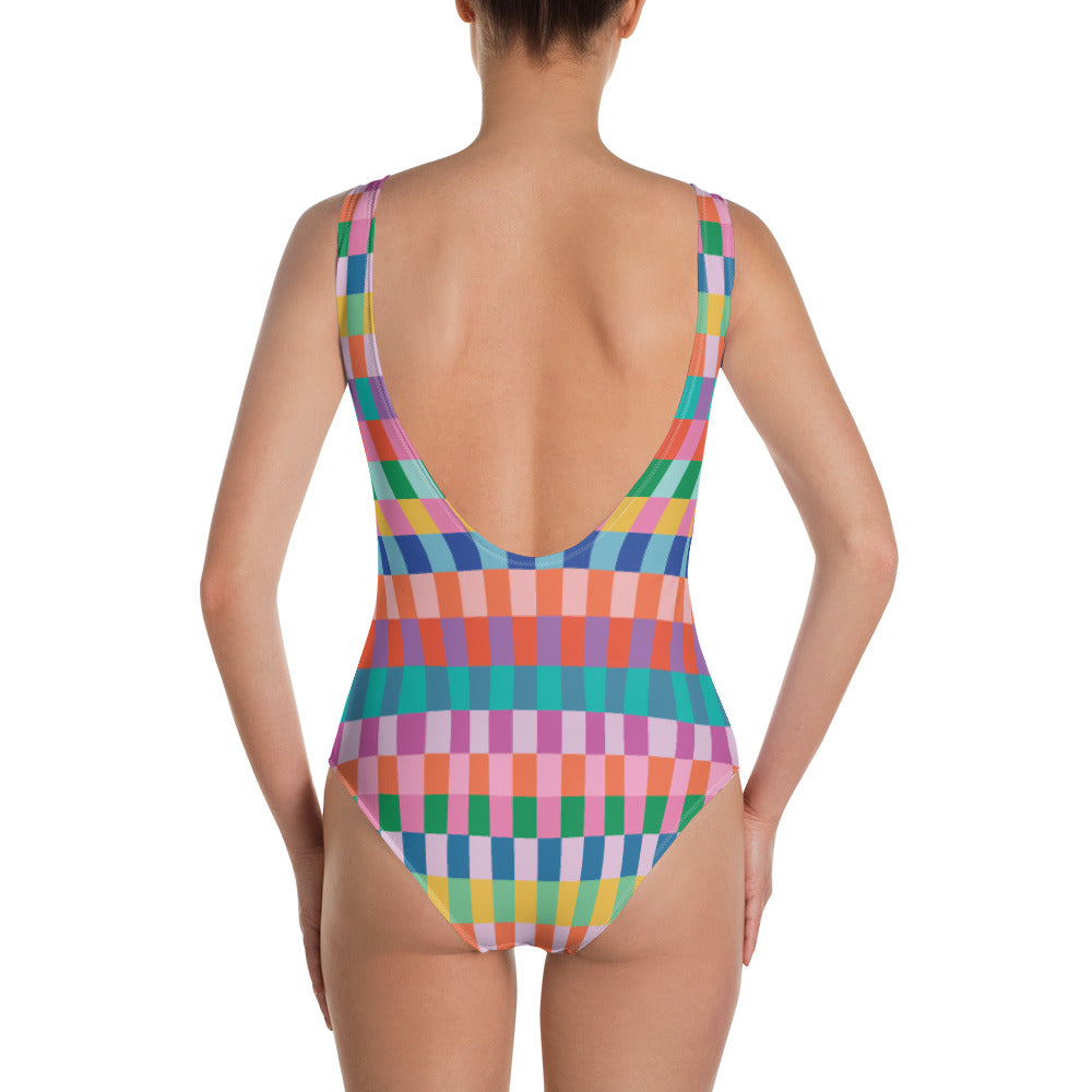 Summer Geo One-Piece Swimsuit