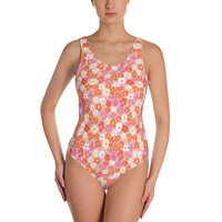 Fleur Pink One-Piece Swimsuit