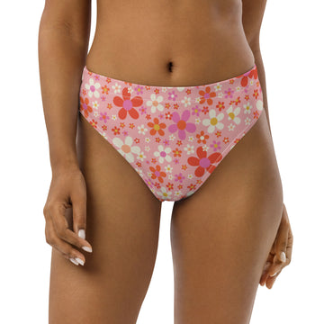 Daisy Pink Recycled Bikini Bottom
