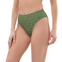 Monochrome Green Recycled Bikini Bottom