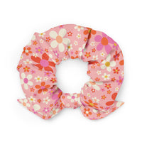 Daisy Pink Scrunchie
