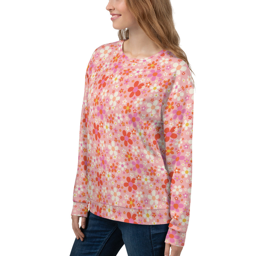 Daisy Pink Unisex Sweatshirt