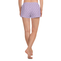 Monochrome Lavender Women's Athletic Shorts