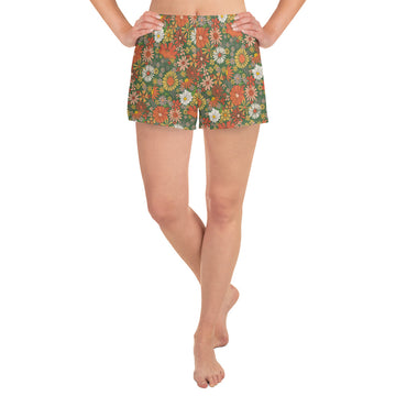 '70s Green Women's Athletic Shorts
