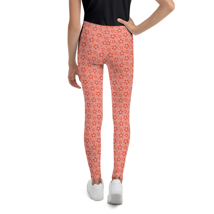 Monochrome Red Youth Leggings
