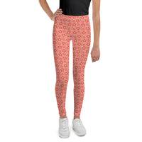 Monochrome Red Youth Leggings