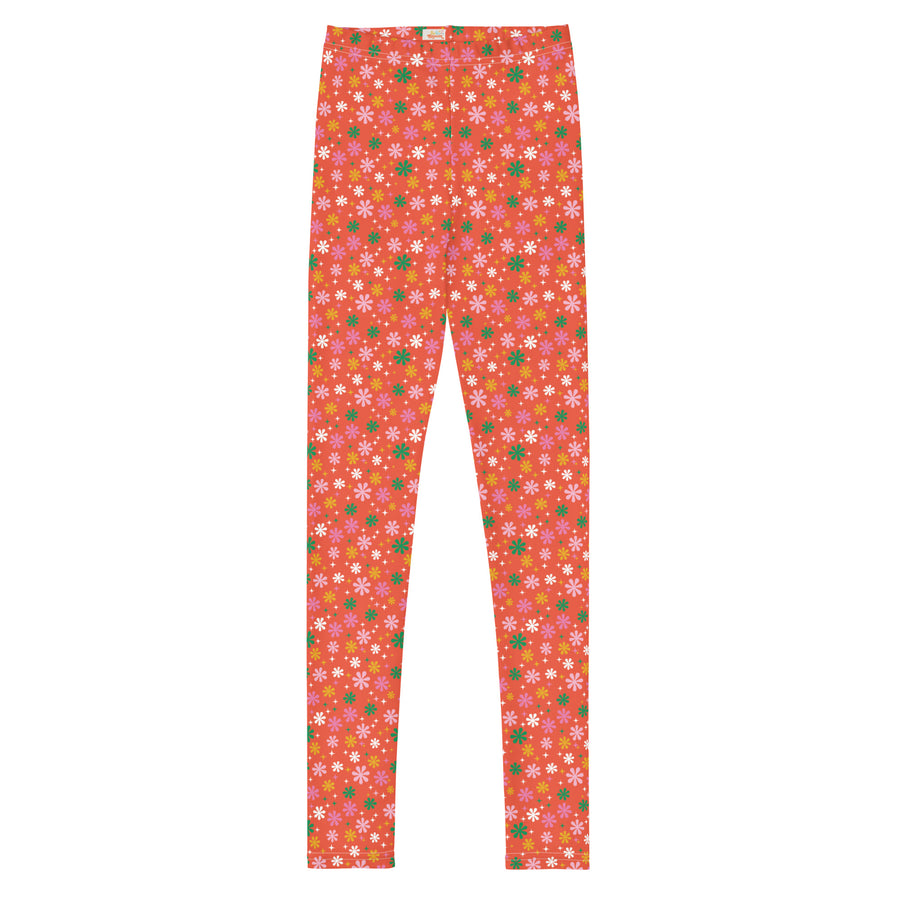 Holidaisy Red Youth Leggings