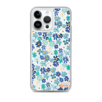 Fleur Blue iPhone Case