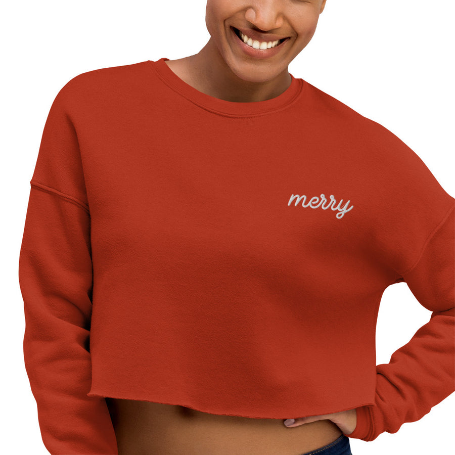 Merry Crop Sweatshirt